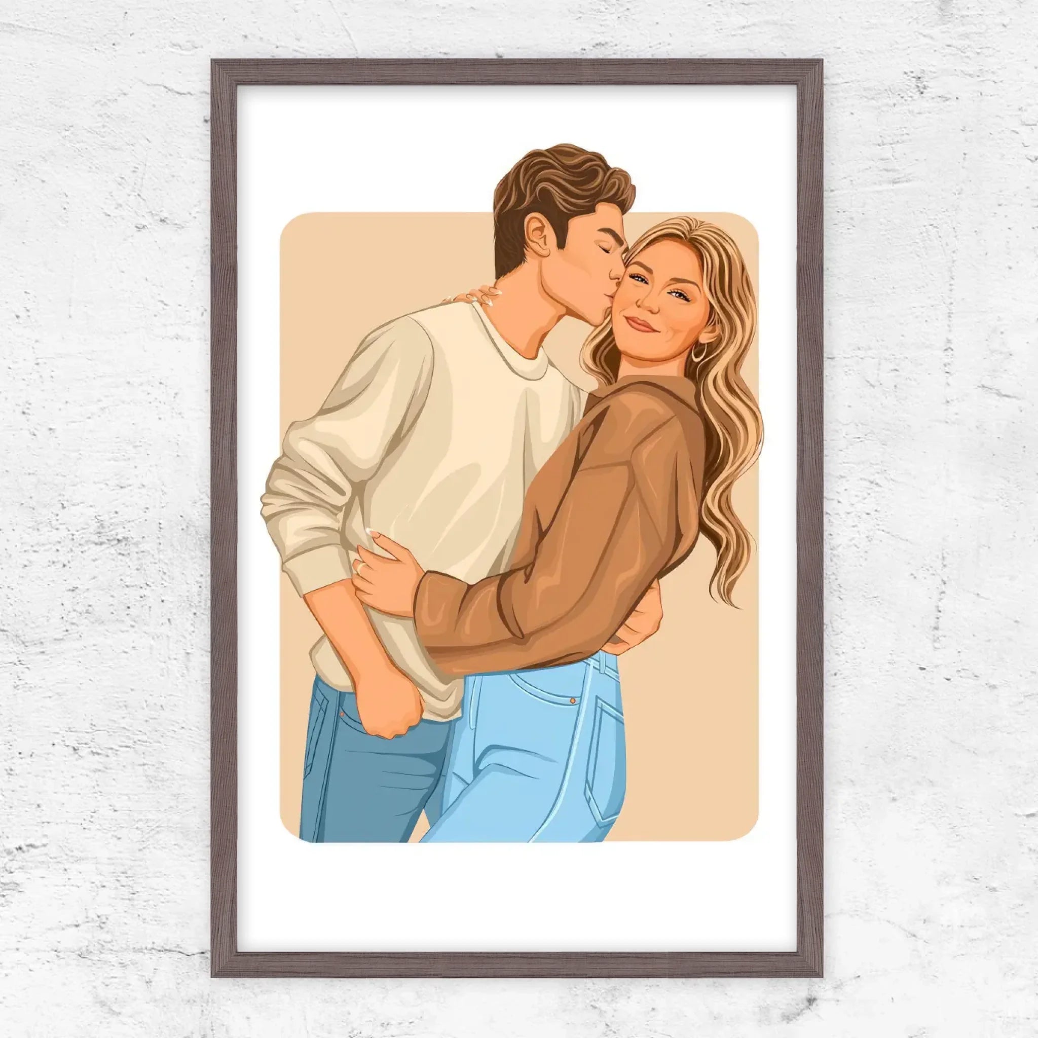 Vertical Framed Poster-Oak-2