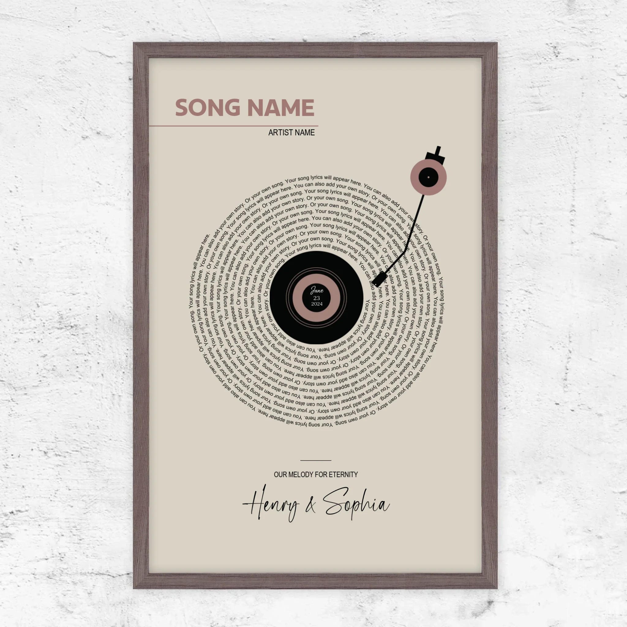 Vertical Framed Poster-Oak-1