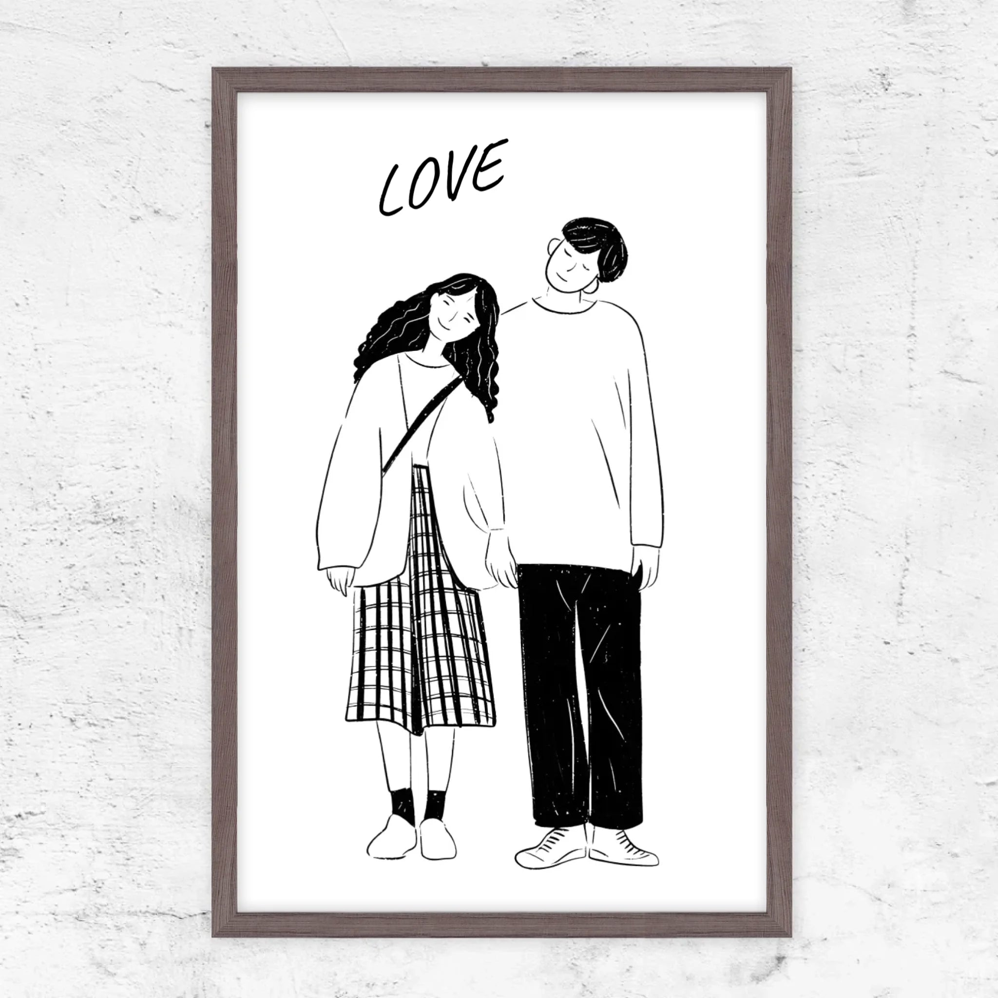 Vertical Framed Poster-Oak-1