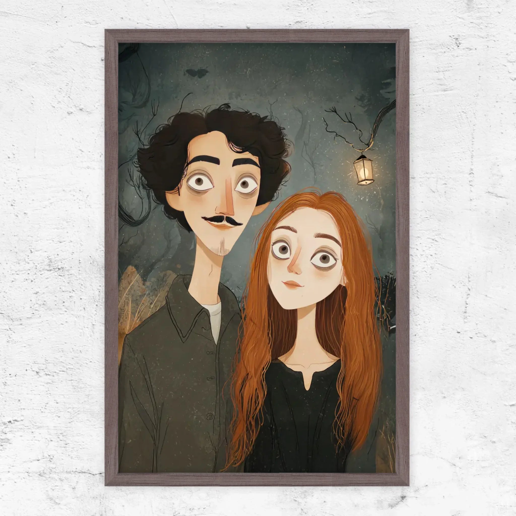 Vertical Framed Poster-Oak-2