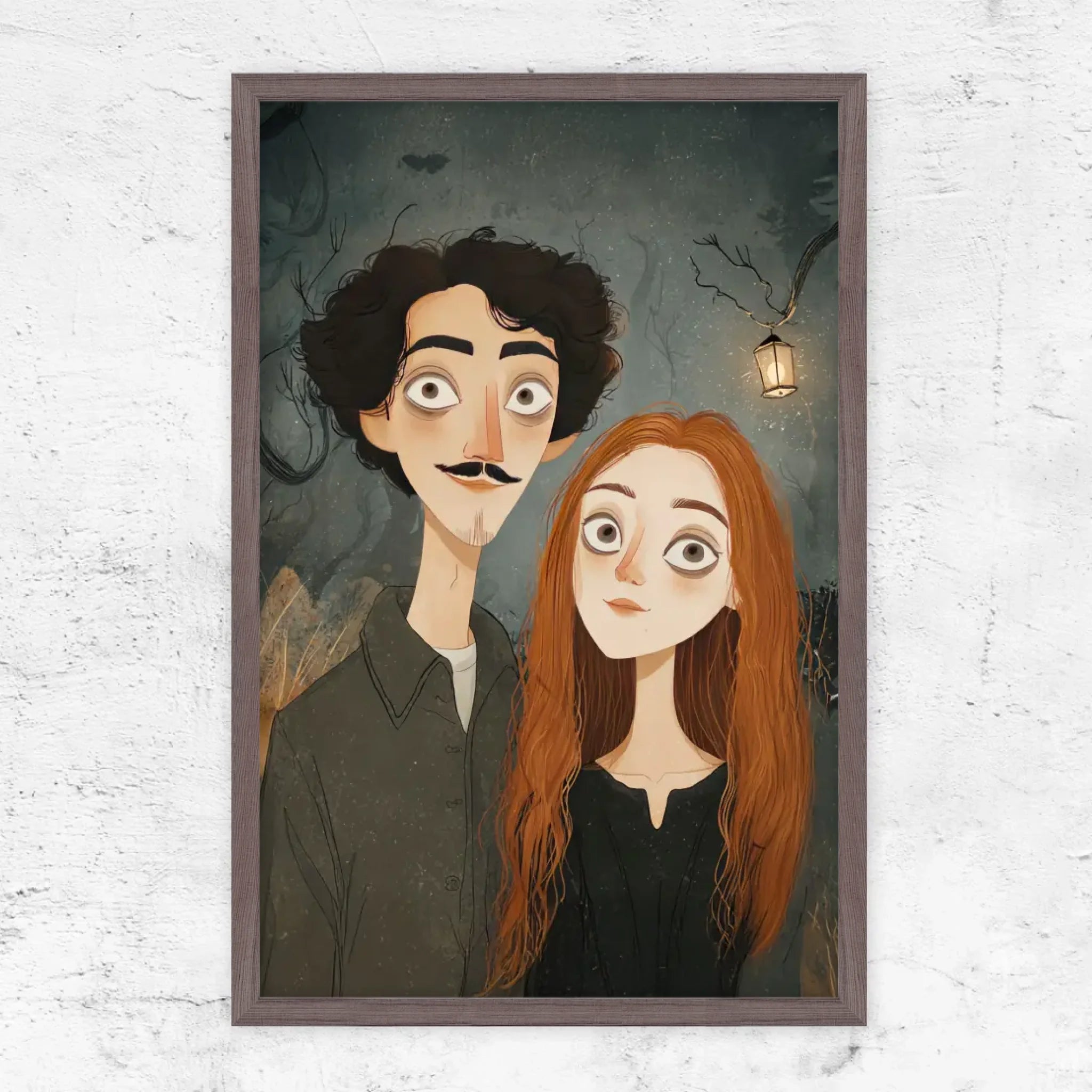 Vertical Framed Poster-Oak-1