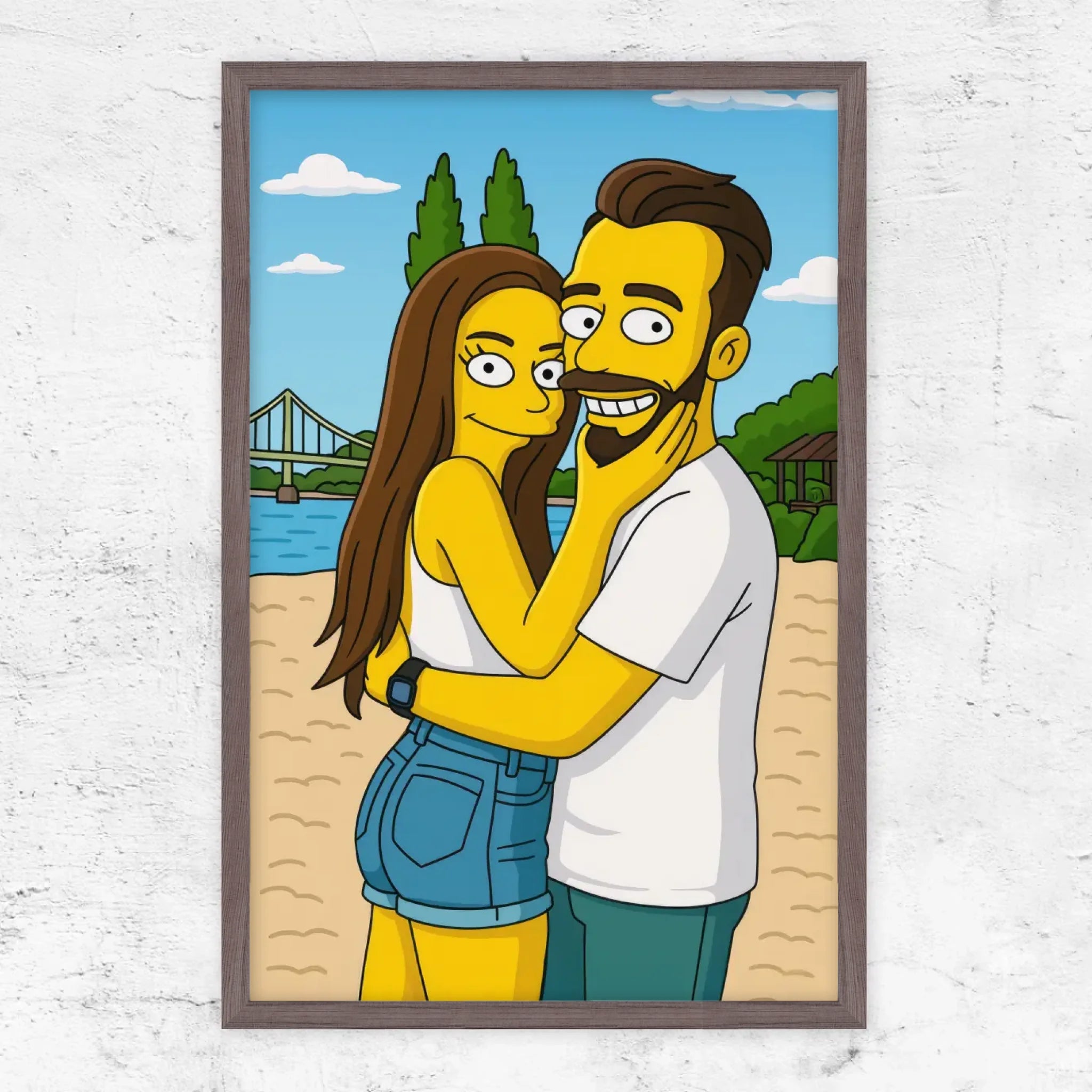 Vertical Framed Poster-Oak-2