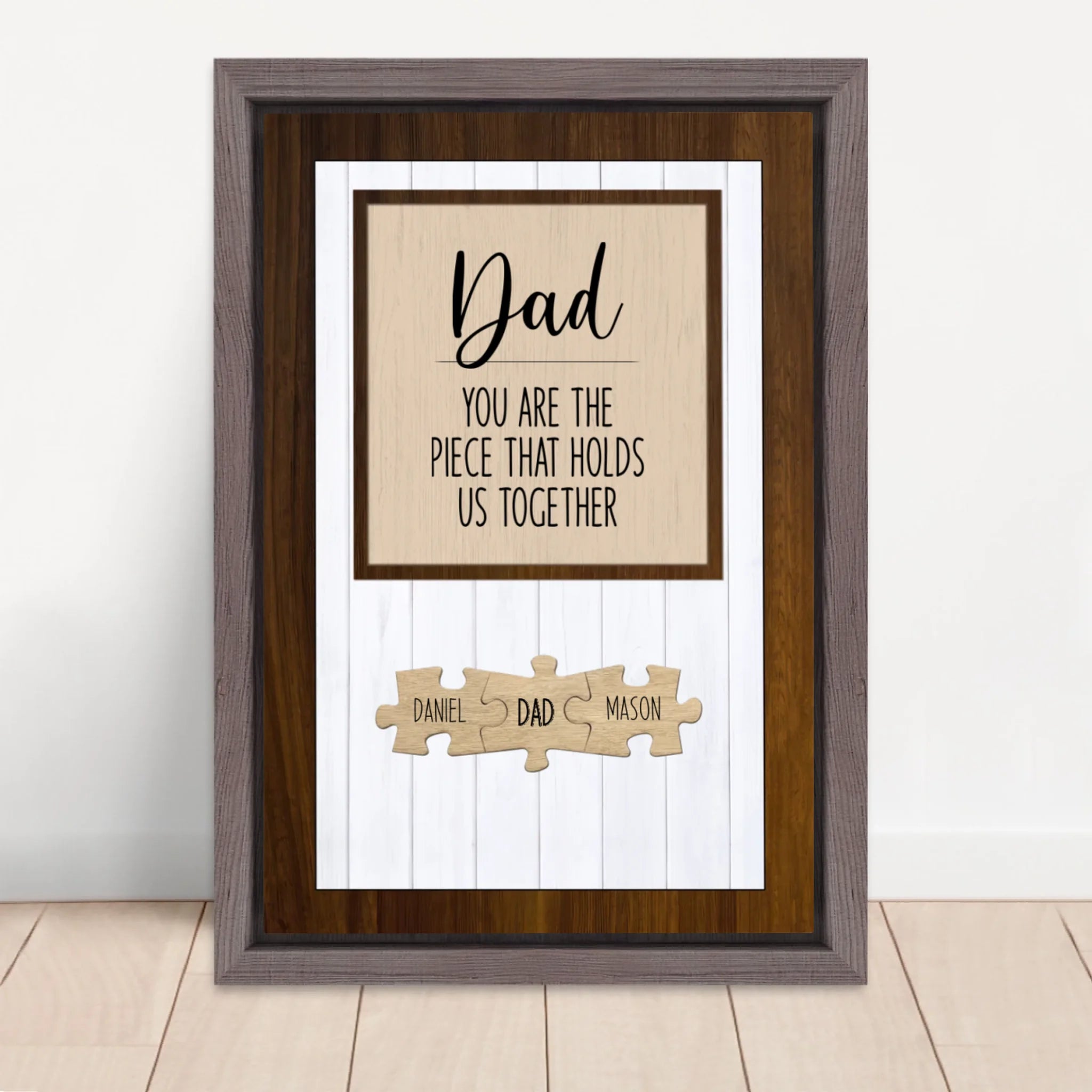 Vertical Framed  Canvas-Oak 2026