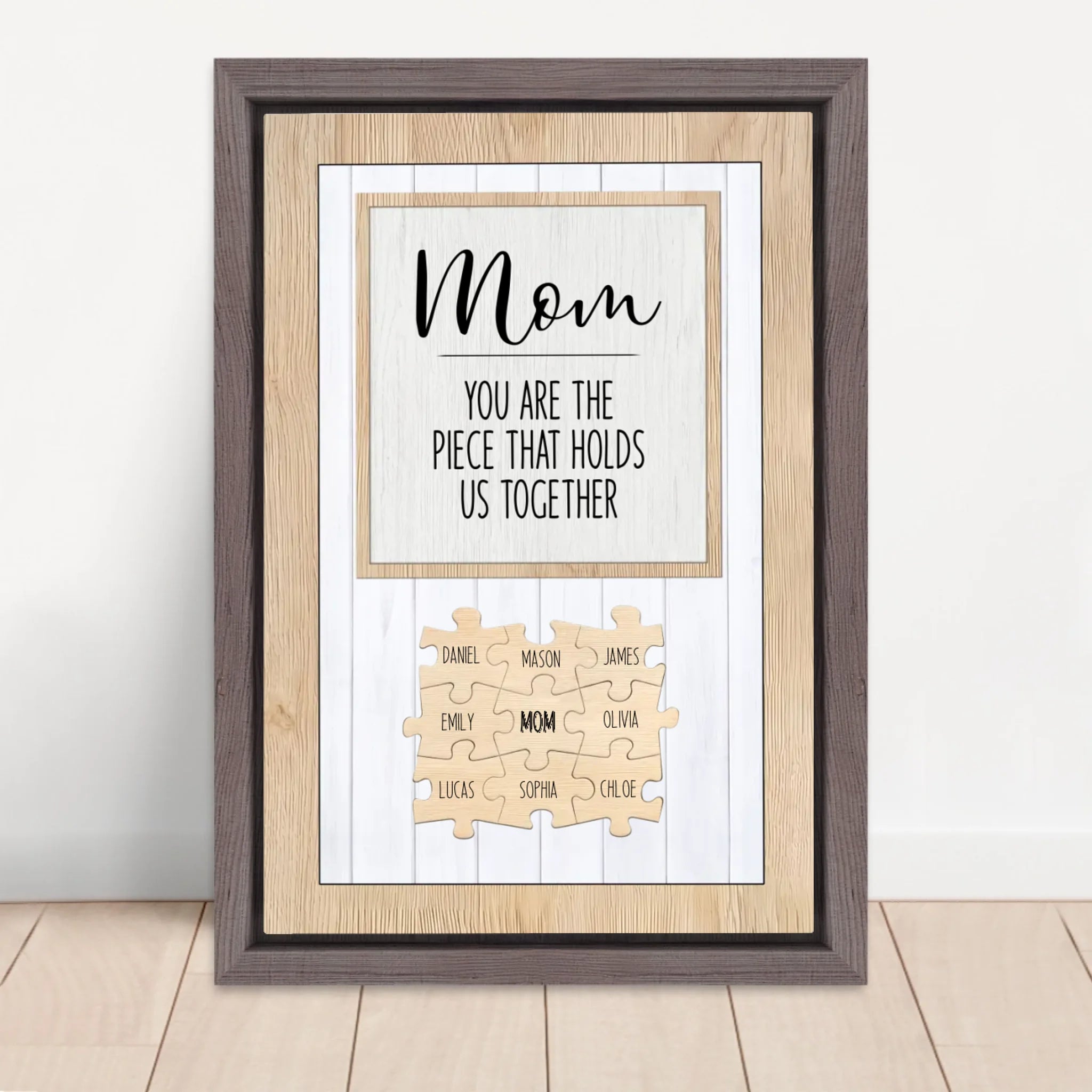 Vertical Framed  Canvas-Oak 2026