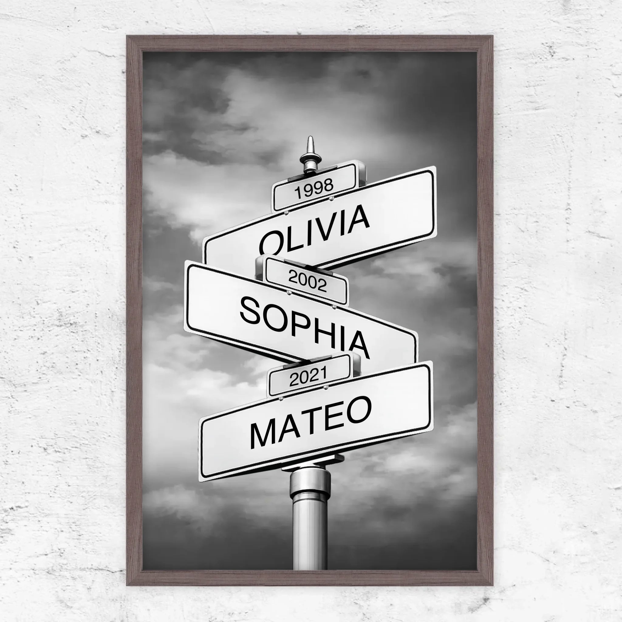 Vertical Framed Poster-Oak-2