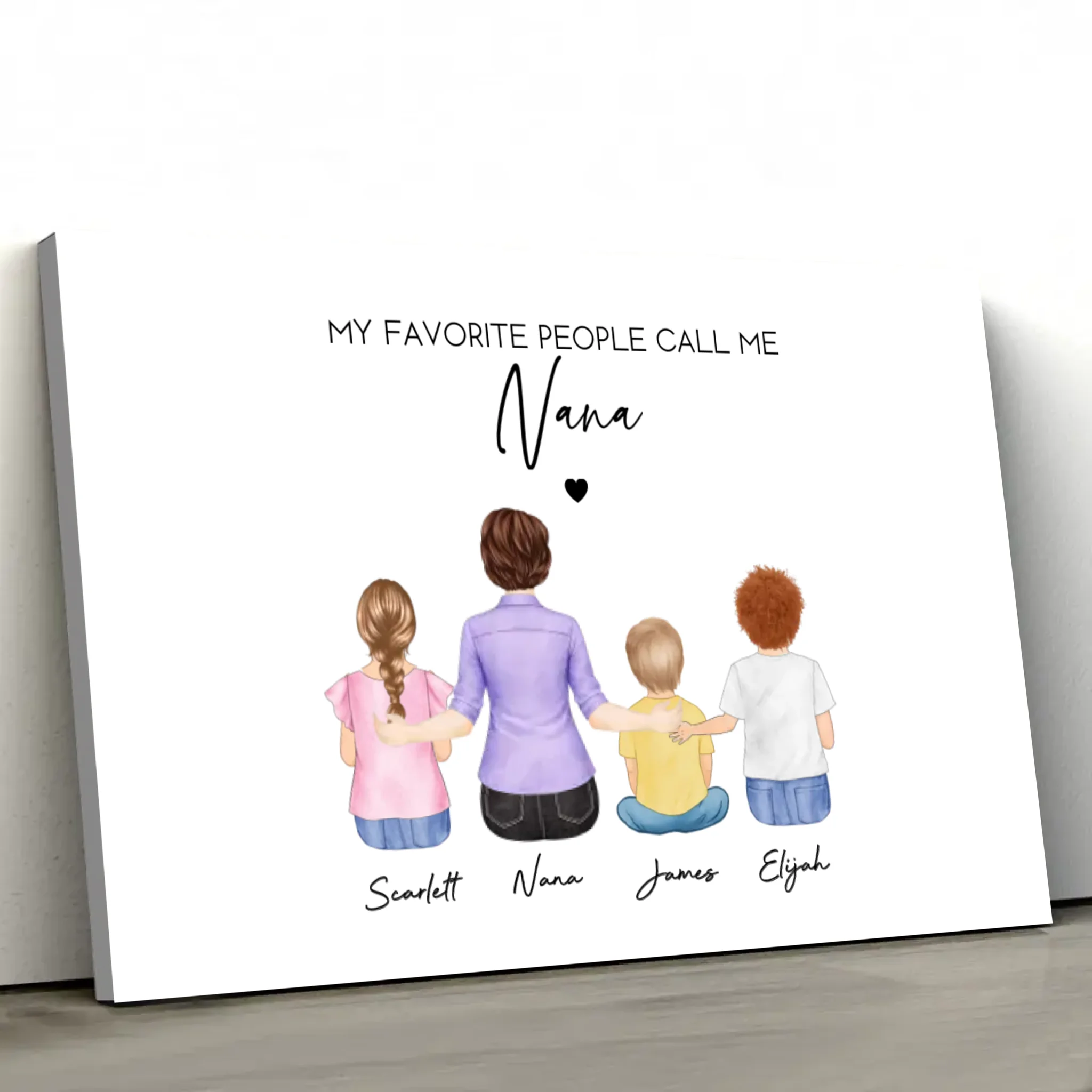 Personalized Canvas – My Favorite People Call Me Grandma
