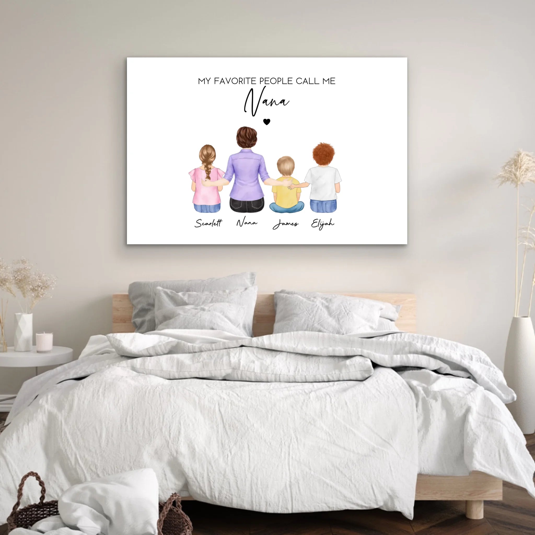 Personalized Canvas – My Favorite People Call Me Grandma
