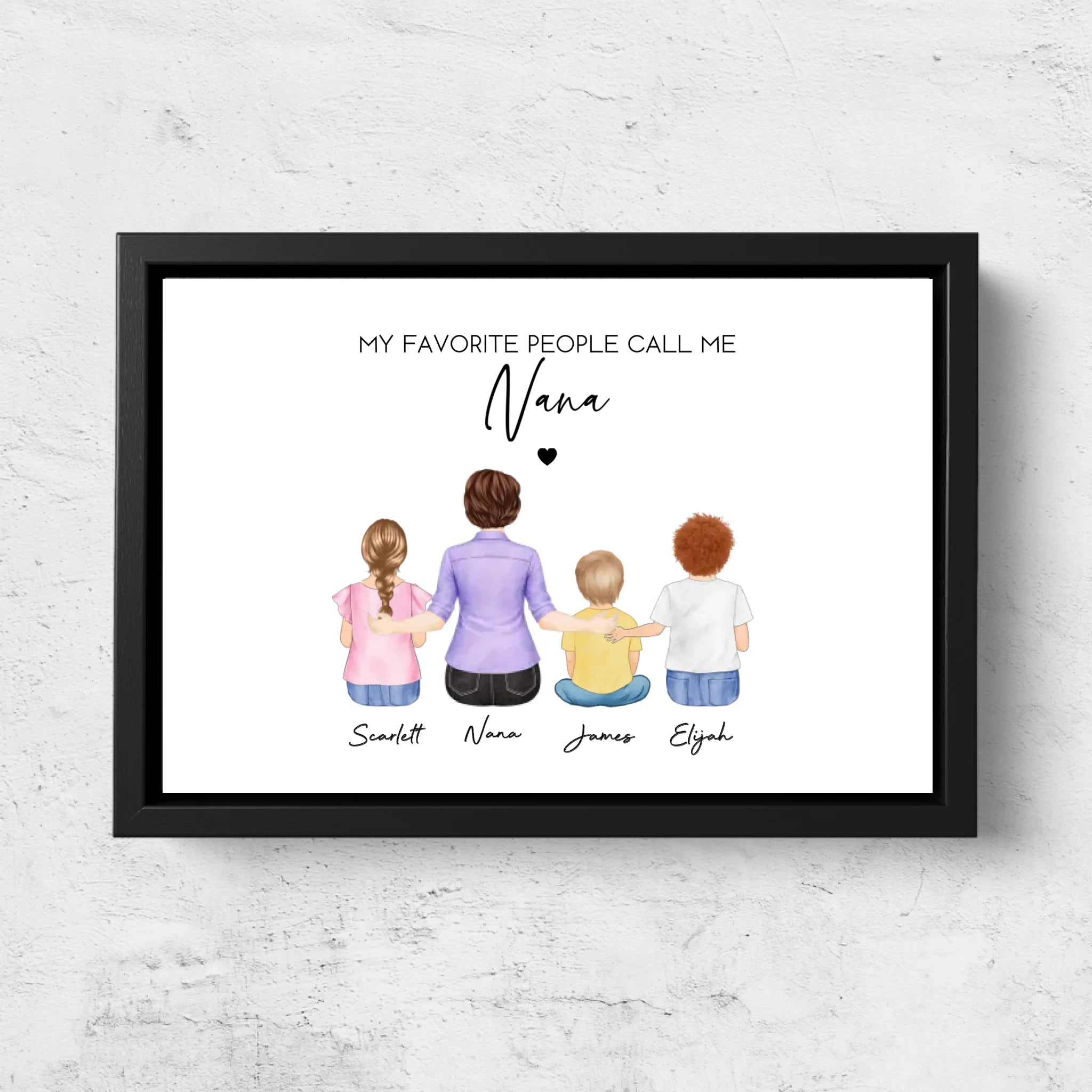 Personalized Canvas – My Favorite People Call Me Grandma